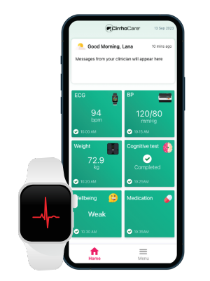 CirrhoCare® Mobile App Interface